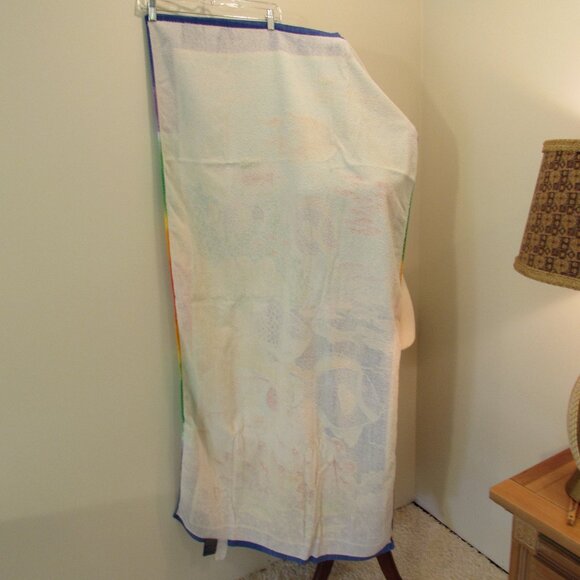 Summer Up! Rainbow Tropical Fish Cotton Beach Towel 56"x29" - Picture 10 of 12